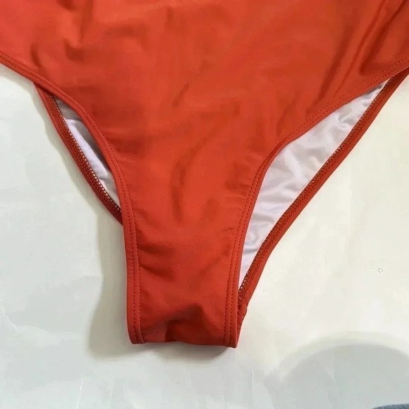 Cupshe orange one piece swimsuit size M - Picture 3 of 8